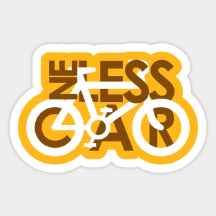 One Less Car (#3) Sticker